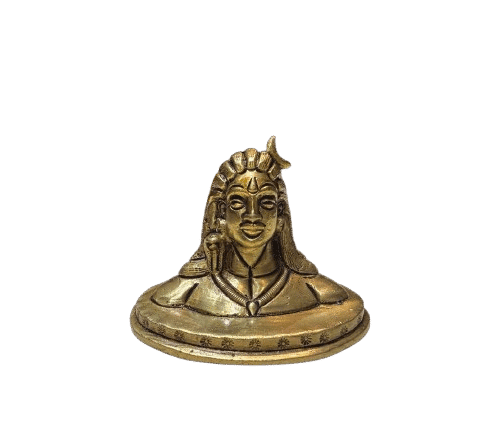 Brass Adiyogi Shiva Idol