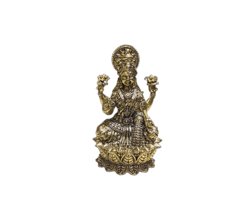 Brass Goddess Lakshmi Idol