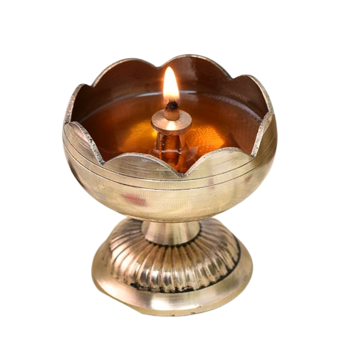 Brass Flower Shape Lamp