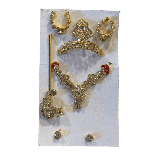 Laddu Gopal Diamond Stone Jewelry Set