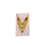 Yellow Beaded Mala for Deity Idols