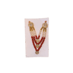 Red Beaded Mala for Deity Idols