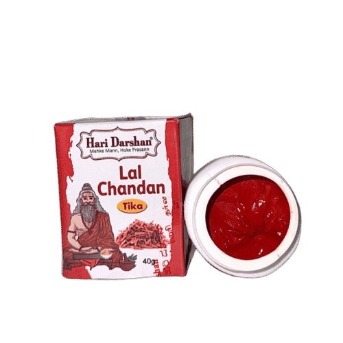 Hari Darshan Red Chandan Paste – Sacred Red Sandalwood Tilak for Pooja & Rituals