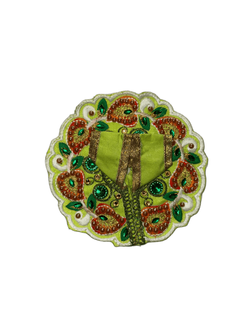 Graceful Green Laddu Gopal Dress