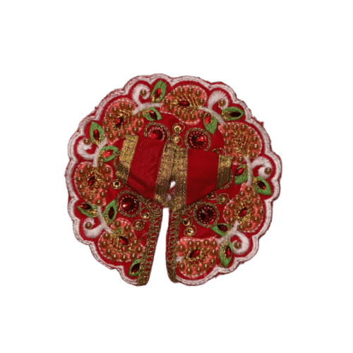 Rich Red Laddu Gopal Dress