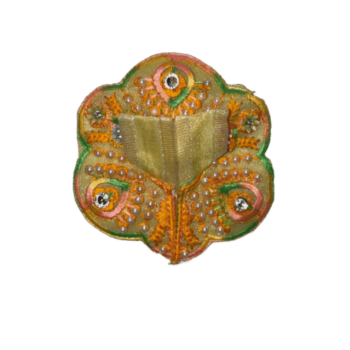 Embroidery Beige Laddu Gopal Dress