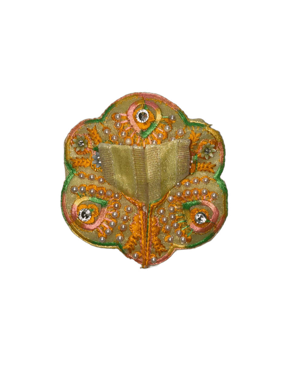 Embroidery Beige Laddu Gopal Dress