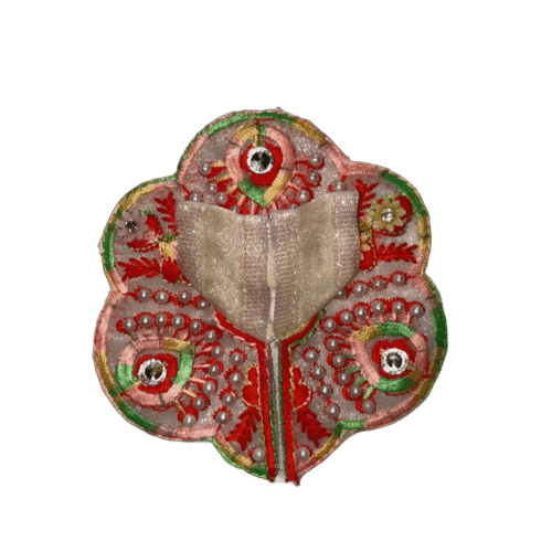 Embroidered Baby Pink Laddu Gopal Dress