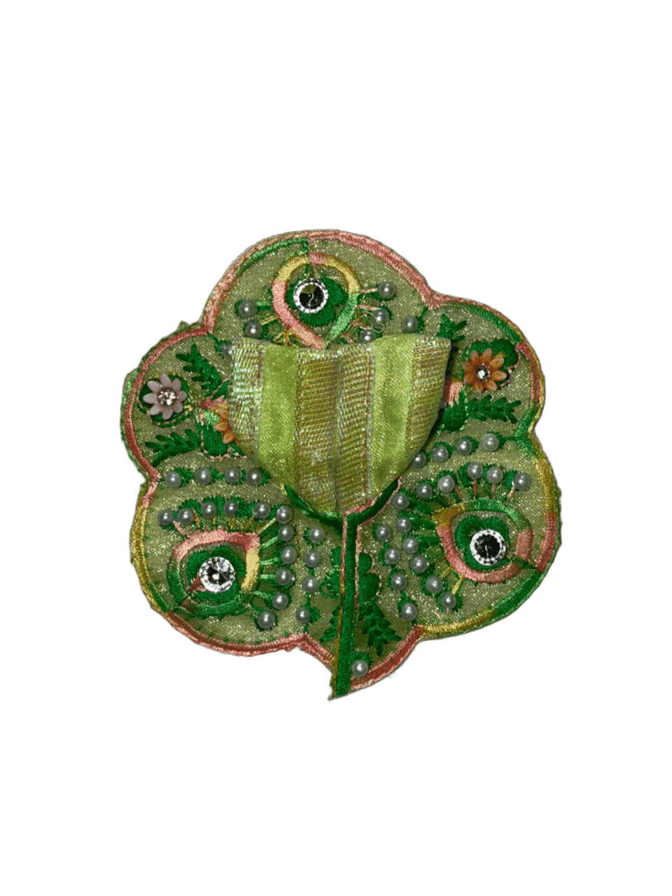 Embroidered Green Laddu Gopal Dress