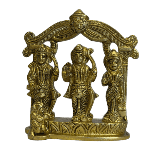 Ram Mandir Brass Idol – 4.5" x 5", 712g