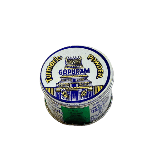 Gopuram Haldi Powder – 100% Pure Turmeric for Pooja & Ritual Use – 50g Tin