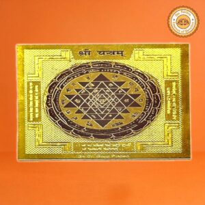 Shree Yantra 2"x2" – Brass Coated | For Wealth, Vastu & Divine Energy